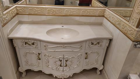 Cтолешница с интегрированной раковиной из искусственного камня Grandex...